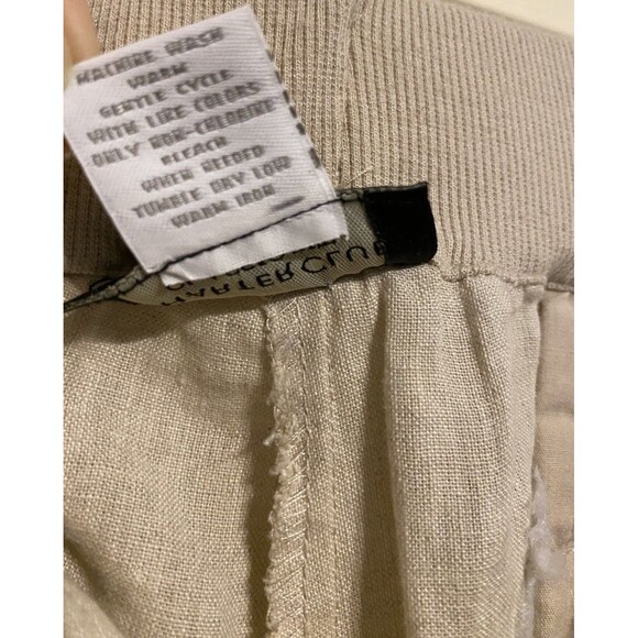 New Charter Club Classic Fit Linen Pull On Drawstring Capri Pants Women’s 12 - Picture 4 of 16